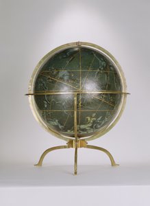 Celestial Globe, en av ett par kända som "Brixen"-globerna, 1522 (penna och bläck, wc och gouache på trä)